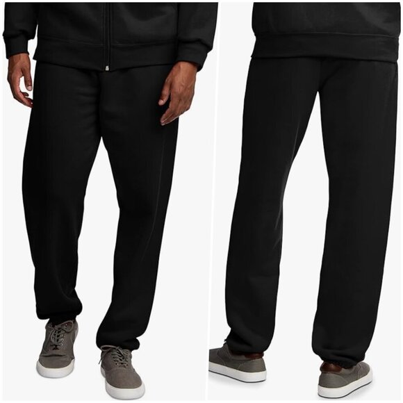 Fruit of the Loom Mens Relaxed Eversoft Fleece Sweatpants Black Medium - Picture 1 of 8